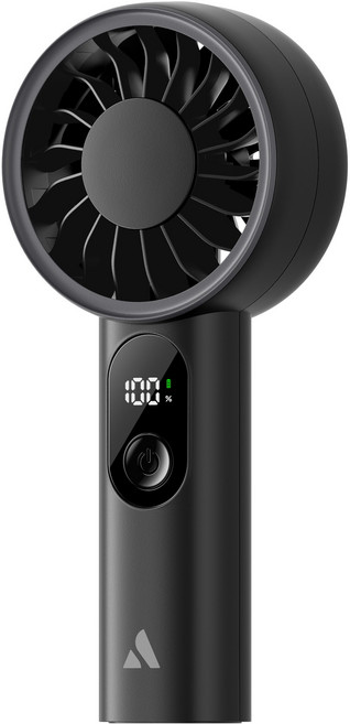Aecooly 급속 냉각 휴대용 선풍기 저소음 미니 손선풍기, 블랙, PE01