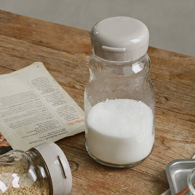 다용도 유리 양념병 간장 식초 오일 소금 깨 고춧가루 소분 통 드레싱병, 1개, 930ml