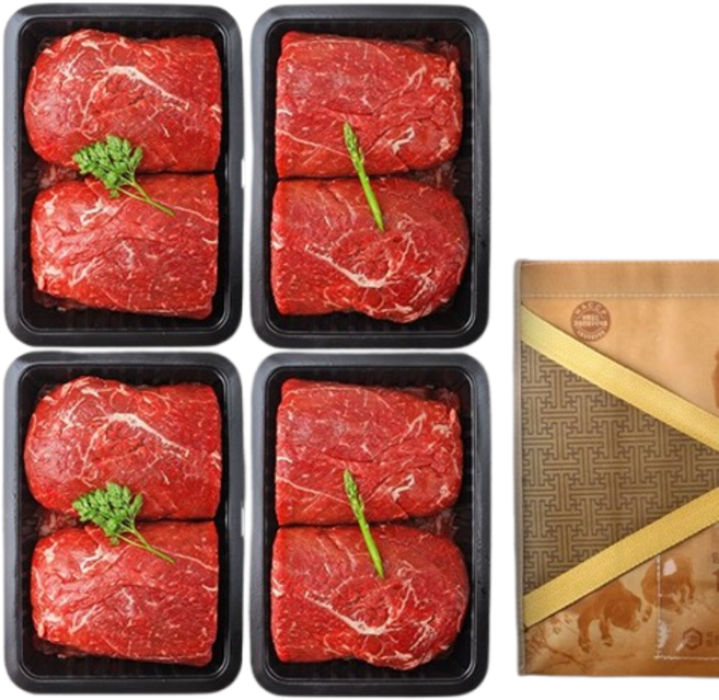 [해담한우] 1등급 한우 불고기 선물세트 2kg (불고기500g x 4팩), 1개, 상세 설명 참조