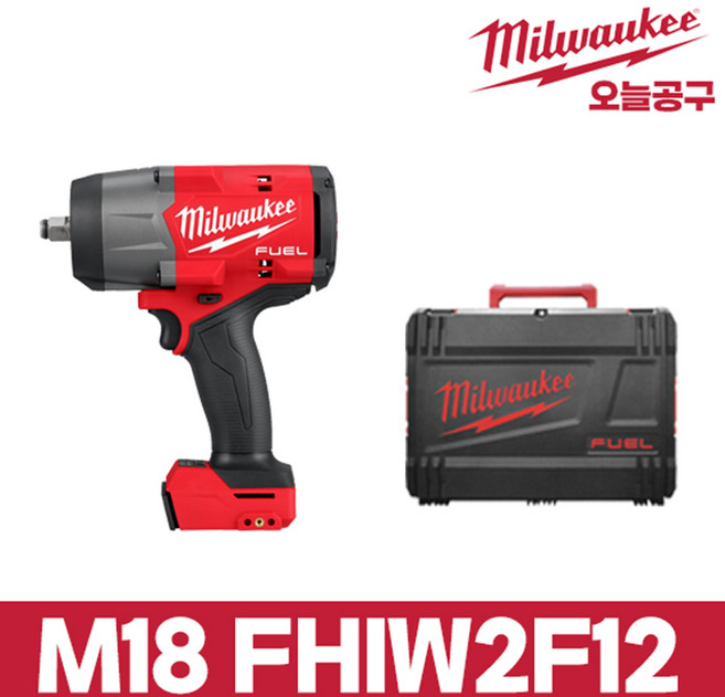 밀워키 M18 FHIW2F12 502 하이토크 임팩트 렌치 1/2", 본품, 1개