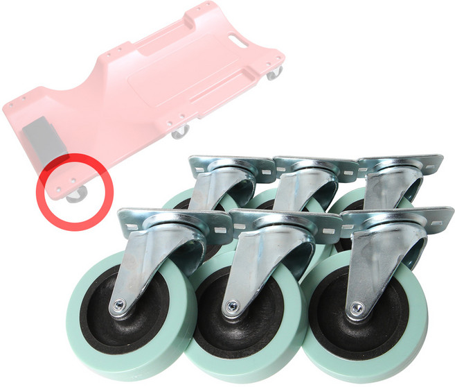 SNT 작업등받이용 바퀴세트 (부품), 1세트