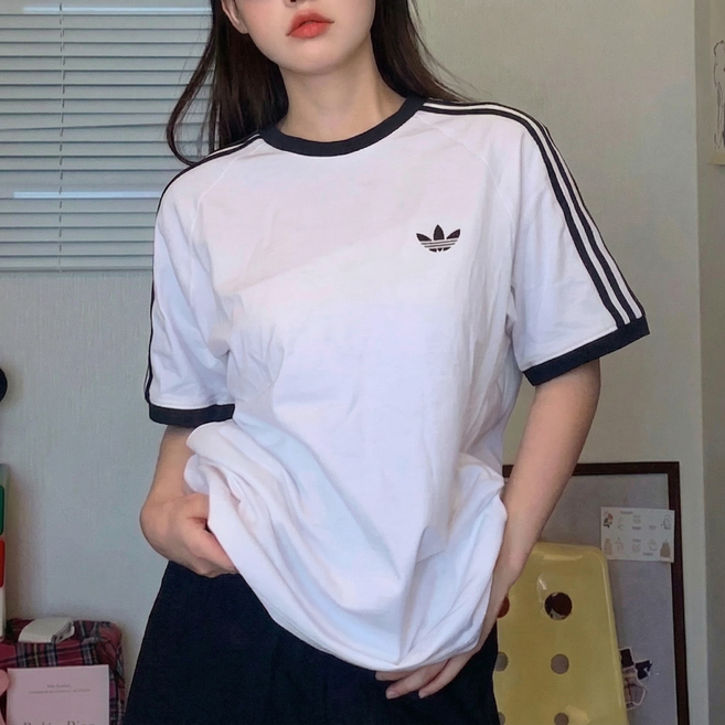 아디다스 링거티 3S 삼선 반팔티 반팔티셔츠 cocoblank 양말증정
