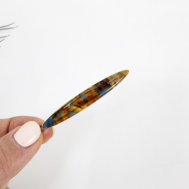 프랑스핀 퓨어 미니 슬림 타원 옆머리 앞머리 6 cm 수동핀 똑핀