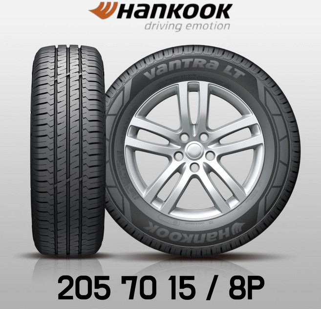 한국타이어205 70 15 8PR 밴트라LT RA18 2057015 8P 포터2 봉고3 4륜/포터2 4륜1톤 광폭 앞/뒤 타이어 1톤트럭 타이어 현대리베로, 장착 미포함, 1개