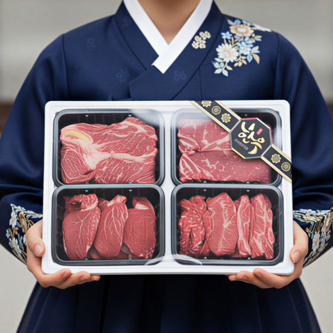 [명절선물세트] 횡성 한우 선물 세트 구이용 소고기 모둠 세트 등심 안심 국거리 꽃등심 채끝 설 명절 어버이날 부모님 선물세트, 1_4. 횡성한우선물세트 4호.