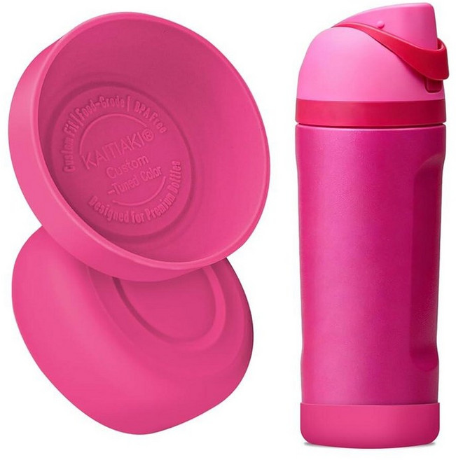 2Pcs Silicone 보틀 Boot for Owala Kids Water 보틀s Compatible FreeSip 16oz 12oz Tumbler 15oz Flip 14, 내 입술 읽기_163142
