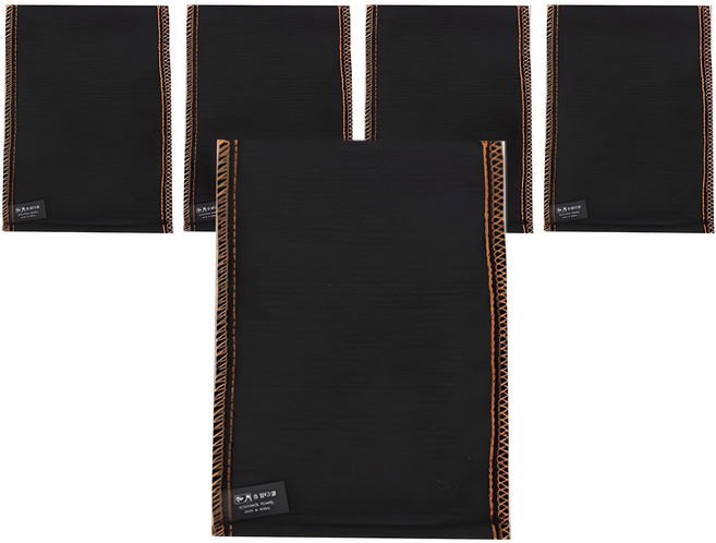 송월타월 양면의 강도가 달라 실용적인 때밀이, 블랙, 5개, 1개입