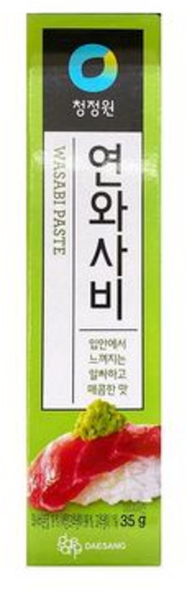 청정원 연와사비 35G 고추냉이 생와사비 튜브 업소용소스 분식집소스 식자재양념 일식소스, 1개