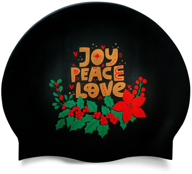 오호라스튜디오 링클 실리콘 수영모자, 크리스마스 코사쥬, 1개