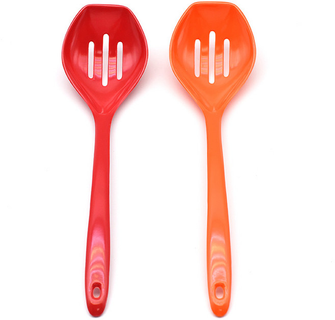 쿡스넷 멜라민 구멍 만두스푼 대 1P (색상랜덤), 본상품선택, 1개