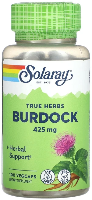 Solaray True Herbs 우엉 425mg 베지 캡슐 100정, SolarayTrueHerbs우엉425mg베지캡슐100, 1개 - 쿠팡