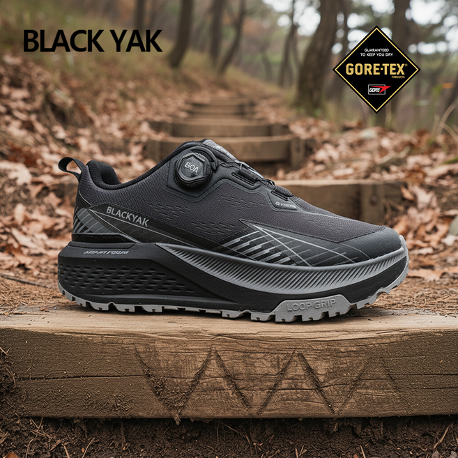 [백화점] 블랙야크 트레킹화 고어텍스 쿠셔닝 (브루스컴퍼니양말증정)