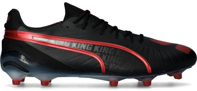 푸마 축구화 킹 얼티메이트 런치 에디션 FG/AG 블랙 레드