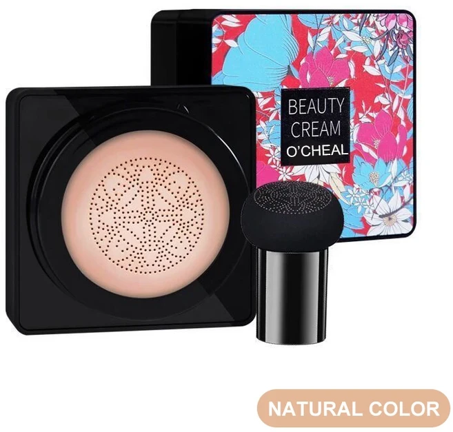 OCHEAL 버섯 헤드 BB 크림 파운데이션 크림 페이스 메이크업 컨실러 쿠션 페이스 베이스 크림 메이크업 쿠, 02 02 Natural Flower