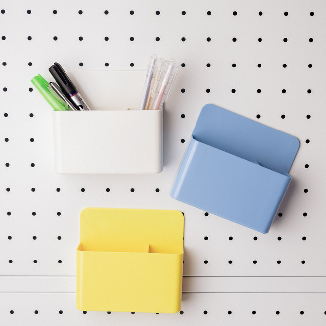 트리플K 다용도 자석부착형 펜꽂이 정리함, 3개, 블루