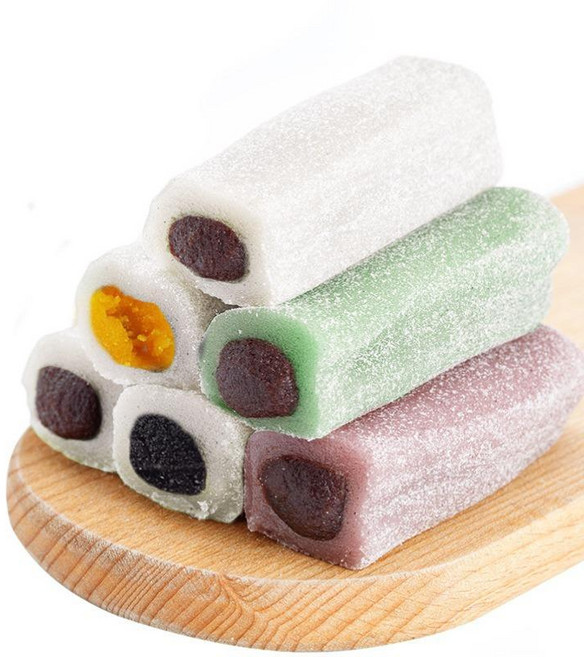 하이완 두바이쫀득쿠키 두쫀쿠 찹쌀떡 쫀득볼 말랑한 간식 파이, 팥맛, 6개, 300g