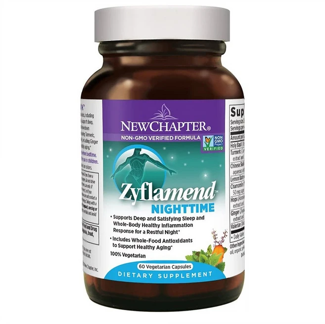 New Chapter Sleep Aid Zyflamend Nighttime 뉴 챕터 슬리피 에이드 자이플라멘드 나이트타임 60베지캡슐, 1개, 1, 60정 - 쿠팡