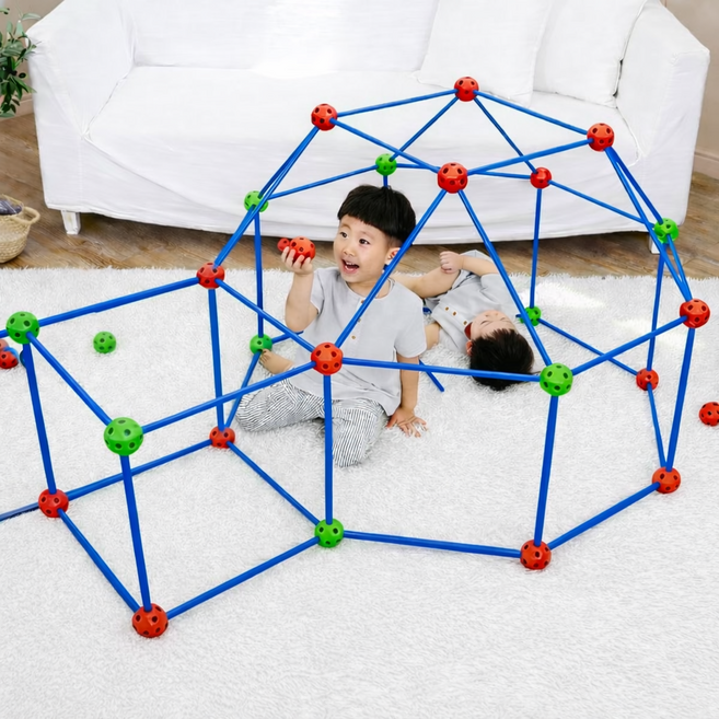 헬로디노 스틱 블럭 장난감 Ver. 2 유아 아기블럭 놀이, 레드, 1개