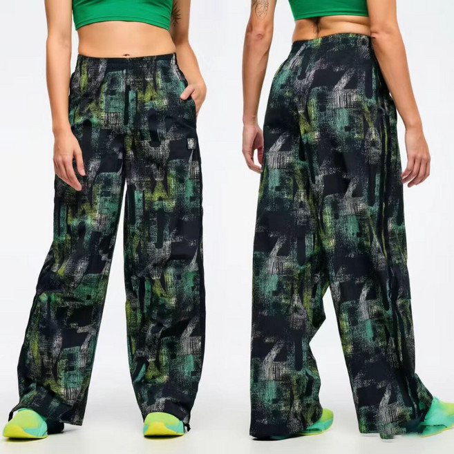 Merero ZW 줌바룩 헬스복 캐주얼 트레이닝복 요가 와이드 속건 트레이닝 바지 방송댄스의상 댄스복 단체복 줌바댄스복바지500