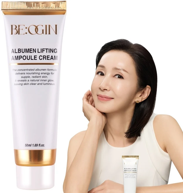 전인화의 비오진 알부민 리프팅 앰플 크림 단백질 트라넥산삼 저속노화 재생크림, 1개, 50ml - 쿠팡