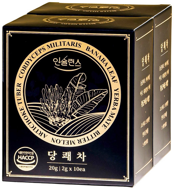 인슐런스 당쾌차 / 동충하초 돼지감자 바나바 여주 마테, 2g, 2박스, 10개입