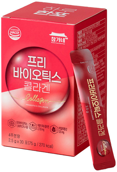참가네 프리바이오틱스 콜라겐, 2.5g x 30포,  4주분량, 1개, 2.5g