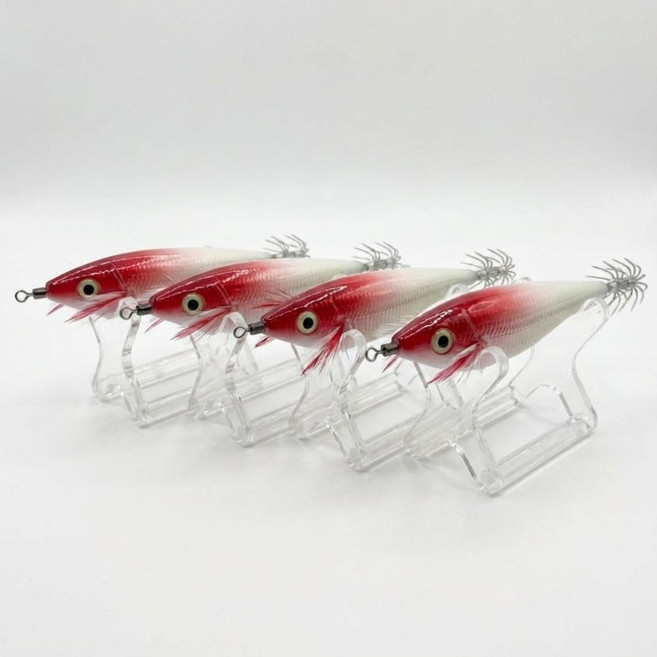 잡아드림 쭈꾸미 오징어 레이저 야광 수평 에기, 고추장 에기 4개, 30g, 4개