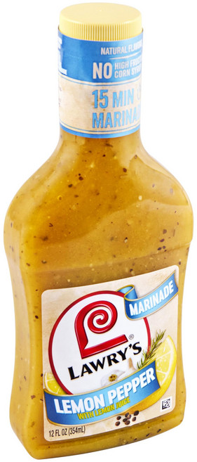 로리스 레몬 페퍼 위드 레몬 주스 마리네이드 12액량 온스(355mL) Lawry's Lemon Pepper with Lemon Juice Marinade 12 fl oz, 12 Fl Oz (1팩), 1개