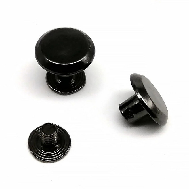 20PCS 라운드 10MM 스크류 배낭 리벳 스터드 가죽 네일 바인딩 시카고 숄더 벨트