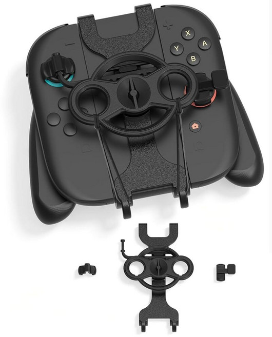WEIGUZC Mini Steering Wheel for Switch 2 Controller - 3D Printed Rack & Pinion Design Racing Games, WEIGUZC Mini Steering Wheel fo