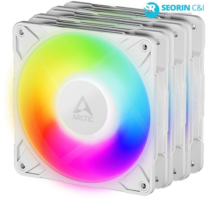 ARCTIC P12 Pro ARGB 화이트 3팩, 1개
