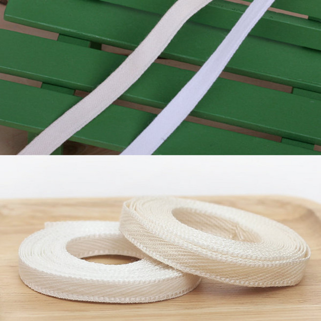 납작면끈[3626] or 8mm 면끈 / 면 배넷저고리 헤링본 테이프 얇은 후드 끈 부자재, 8mm 면끈(3마) 흰색, 1개