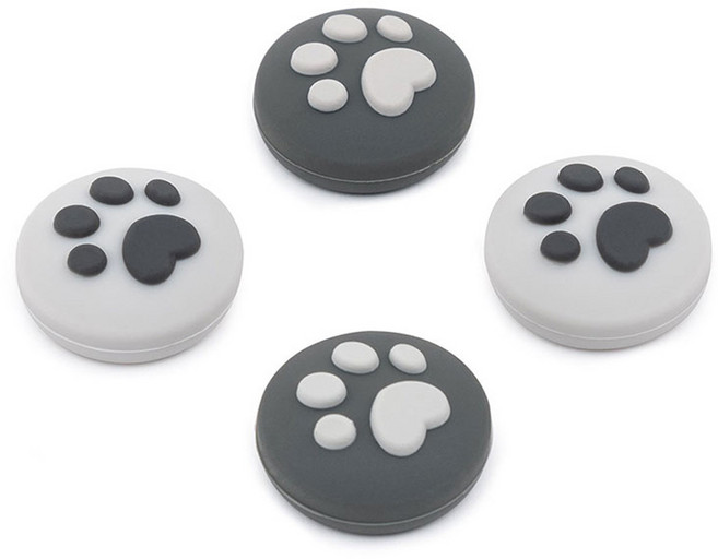 닌텐도 스위치 긱쉐어 고양이발 조이스틱커버(4P)/ED, 그레이