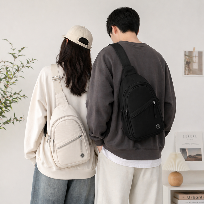 모아노아 생활방수 강력수납 슬링백