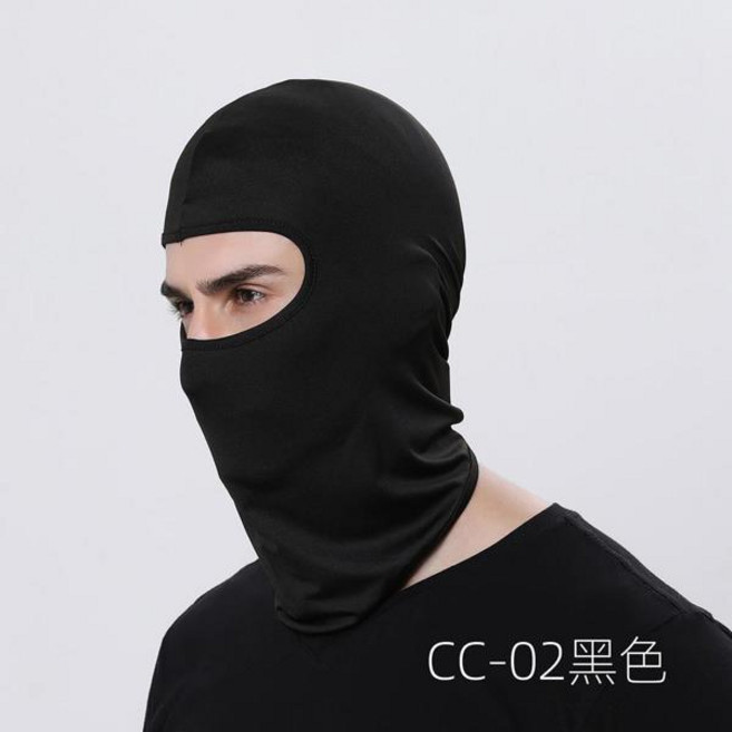 바라클라바 오토바이 페이스 마스크 모토 헬멧 반다나 후드 스키 넥 풀 방풍 남성용, 01 CC-02 블랙 × 1개