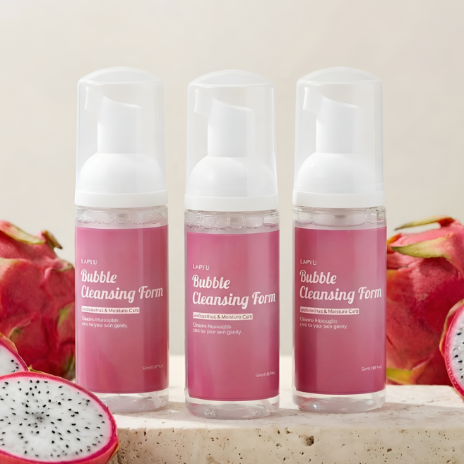 라퓨 휴대용 버블 세안제 약산성 클렌징 폼, 3개, 50ml