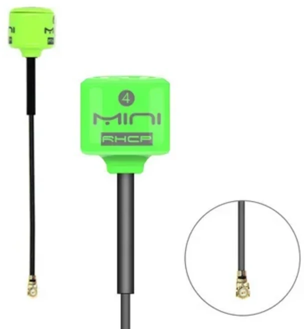 송신기 리시버 FPV 레이싱 드론용 Lollipop 4 5.8G 미니 RHCP 2.8dbi SMA / MMCX UFL 고이득 안테나, 12 UFL upgrade Green