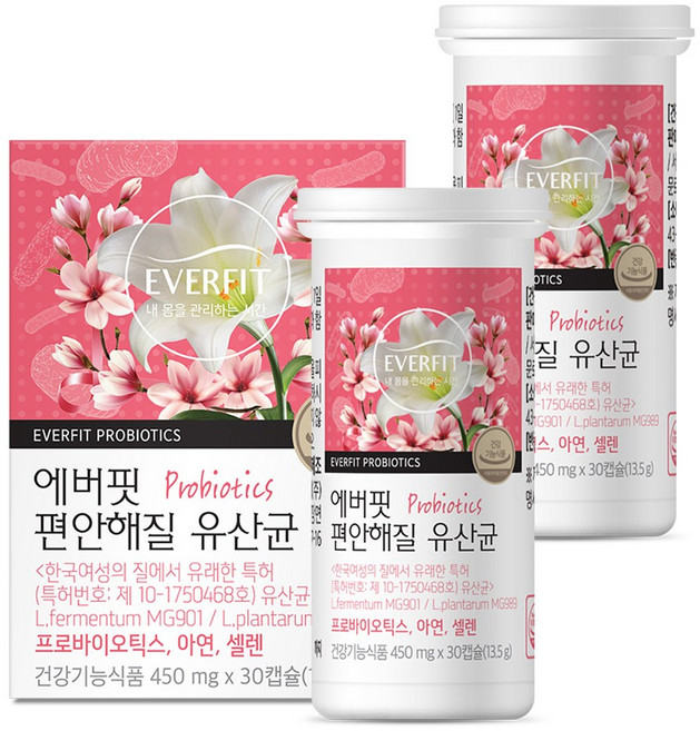 에버핏 편안해질 유산균, 30정, 2개
