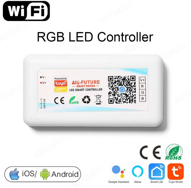 WiFi 스마트 LED CCT 조광기 단색 컨트롤러 RGB 24V RGBW RGBCC, 02 RGB