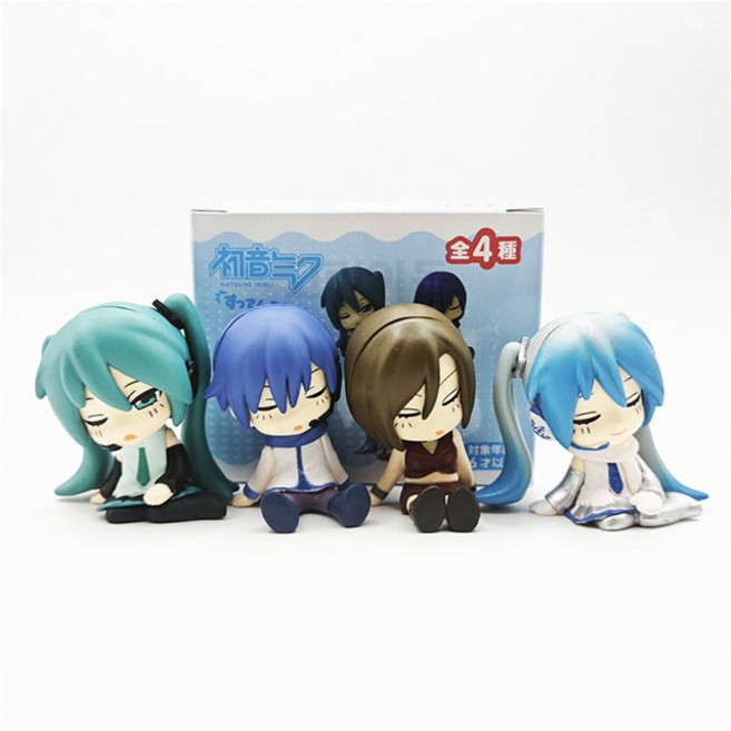 보컬로이드 어깨쿵 피규어 4종 세트 하츠네 미쿠 카이토 메이코 유키 미쿠 크립톤 인테리어 장식, 1개