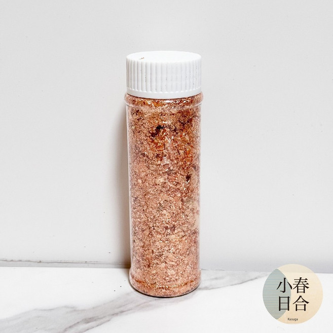 小春日合 裝飾金箔/銀箔/玫瑰金 罐裝 手作蠟燭裝飾材料, 1個, 玫瑰金