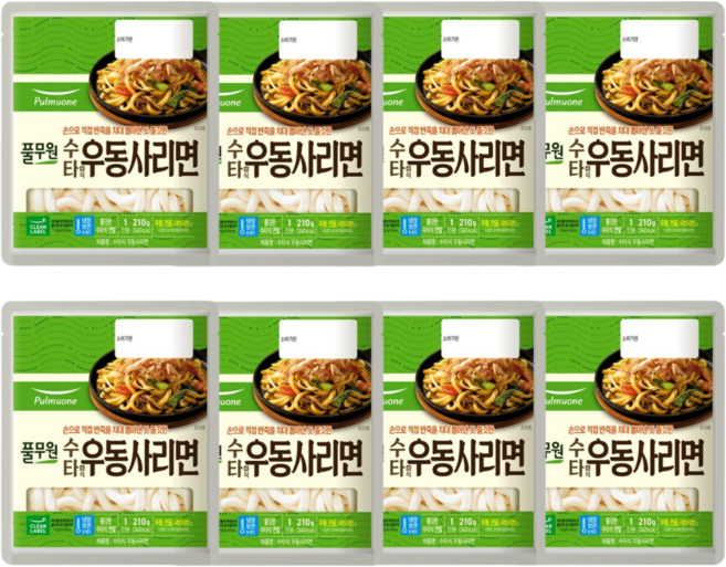풀무원 수타우동사리면 210g, 8개