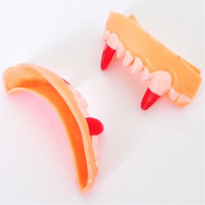 할로윈파티 소프트 드랴큘라이빨 2쌍 큰사이즈 유치원행사