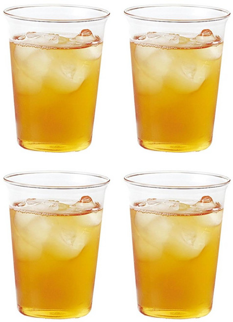 킨토 캐스트 아이스티 글라스 350ml 2p, 클리어, 4개