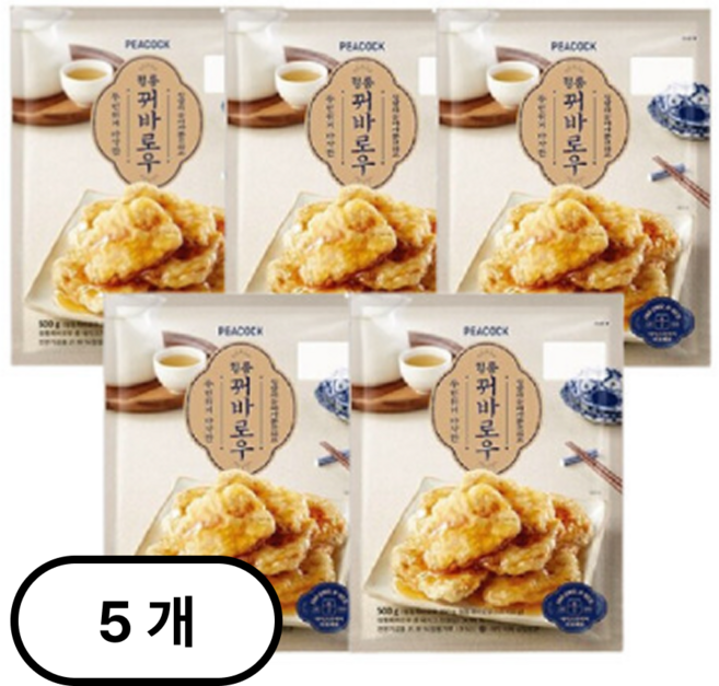 피코크 정통 꿔바로우, 5개, 500g