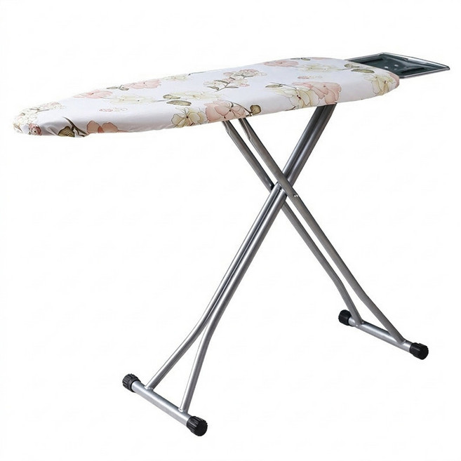 酒店客房折疊燙衣板熨衣板熨燙板家用立式架子加厚大號, 富貴牡丹銀