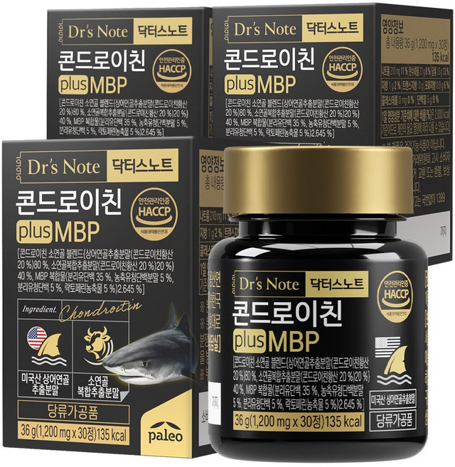 팔레오 닥터스노트 콘드로이친 plus MBP, 3개, 30정