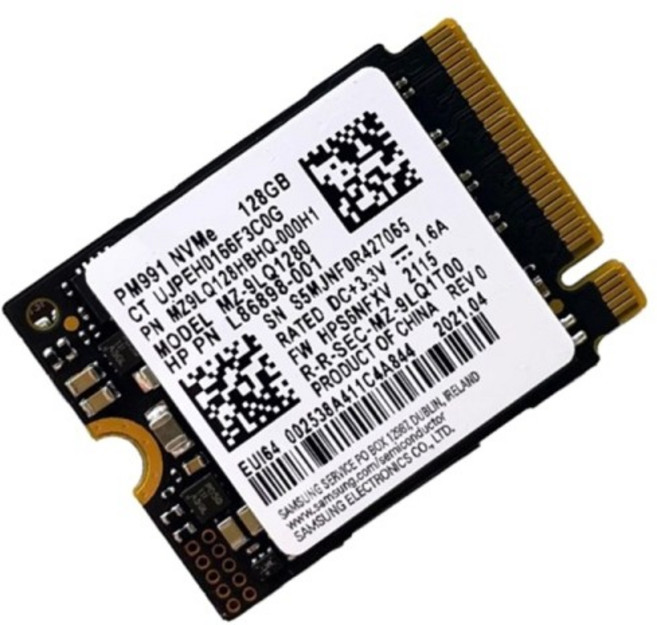 PM991 128G 2230 Nvme 솔리드스테이트 드라이브 디스크 SSD 카드 향상된 속도 R9UA, 한개옵션2, 한개옵션1