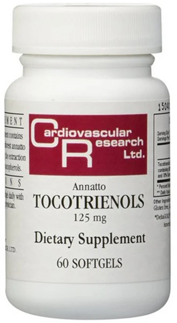 칼디오베스큘러리서치 아나토 토코트리에놀 125mg 소프트젤 글루텐 프리, 1개, 60정 - 쿠팡