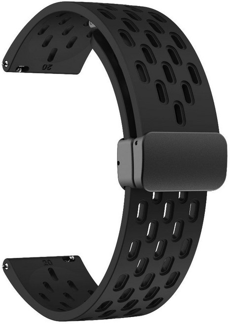 어메이즈핏 티렉스3 스트랩 통기성 메쉬 실리콘 밴드, 아마즈피트렉스 3, 블랙 메쉬 마그네틱 버클, 1개